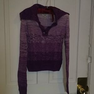 Purple Ombre knit sweater sz S